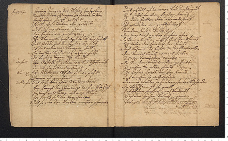 1. Gedicht Hildesheimer Stiftsfehde, 2. Genealogie zu den Herzögen von Braunschweig beginnend ab Wilhelm dem Jüngeren 1641