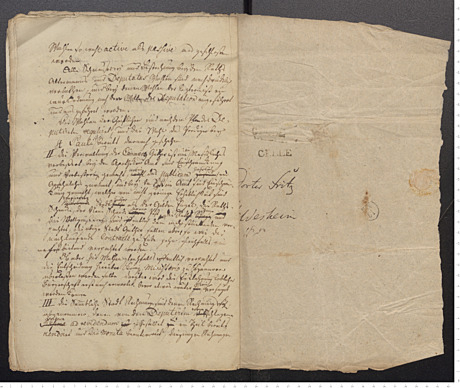 Schriftstücke zur Bürgerversammlung in Hildesheim 1790
