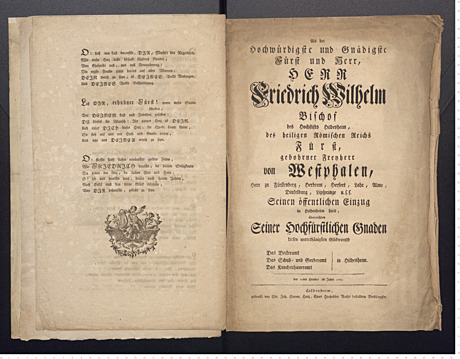 Einweihung von Friedrich Wilhelm von Westphalen als Bischof in Hildesheim