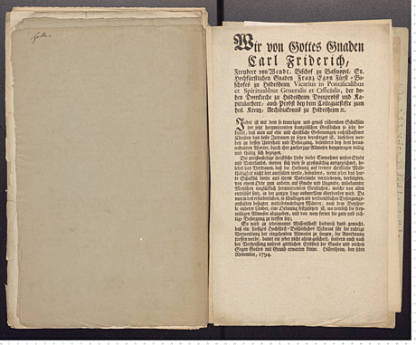 Zur Geschichte des Fürstbischofs Franz Egon 1786-1825