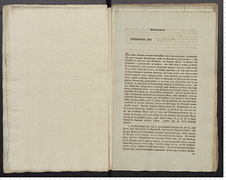 Schriftstücke zur Aufnahme des Fürstentums Hildesheim in tabellarischer Form zwecks preußischer Canton-Einrichtung. 1803. Speziell Achtum-Uppen