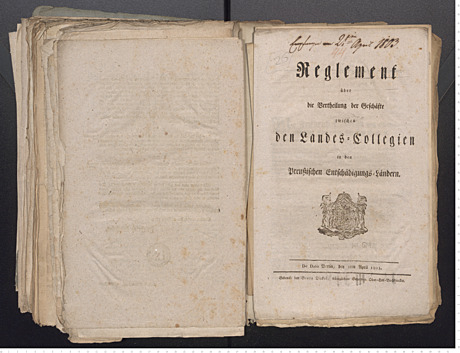 Sammlung von allgemeinen und das Fürstentum Hildesheim betreffende Verordnungen