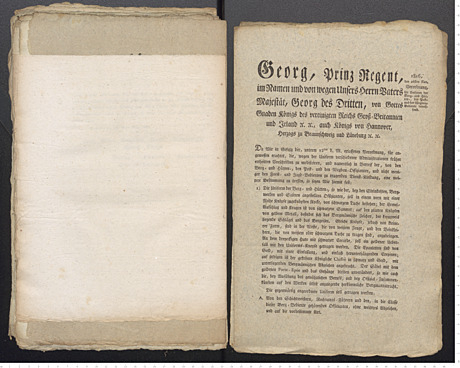 Hannoversche Regierungsverordnungen von 1816