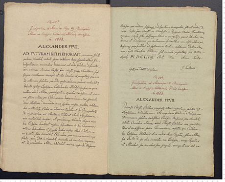 Abschriften von Ablass-Briefen für Dom und Bistum Hildesheim ab dem 13. Jahrhundert